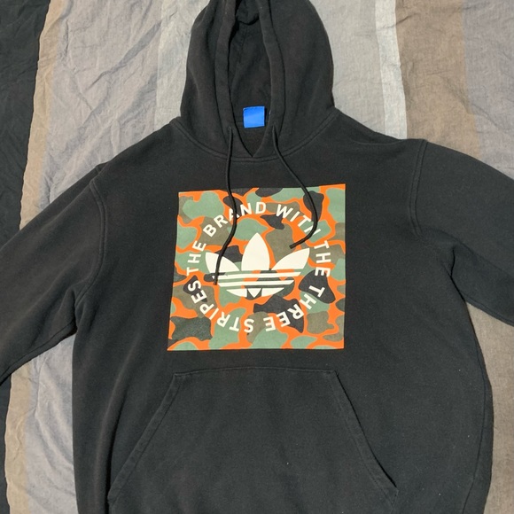Black Adidas Hoodie - Picture 1 of 4